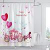Beautiful Flower Butterfly Girl Shower Curtain Waterproof Shower Curtain Bathroom Partition Curtain Bathroom Decor Accessories