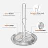 Sada stojanu a závěsu na smažení kuřete Šetřící místo Vertikální stojan na drůbež Kovová textura pro rovnoměrné vaření v fritovacích hrncích na krůtu