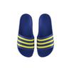 Adidas Adilette Comfortable Rubber Sole Silent Slide Sandals Unisex Sandals Blue Yellow EG1759
