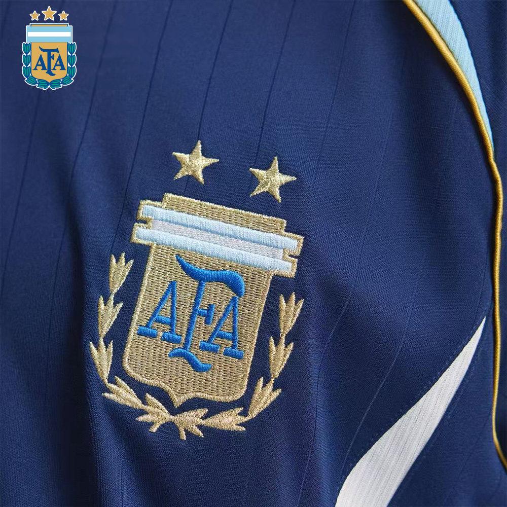 Adidas Performance ARGENTINA AWAY JERSEY 2006 - Argentine Team Away 2006 Vintage Classic Striped Simple Short-sleeved Football Jersey for Men