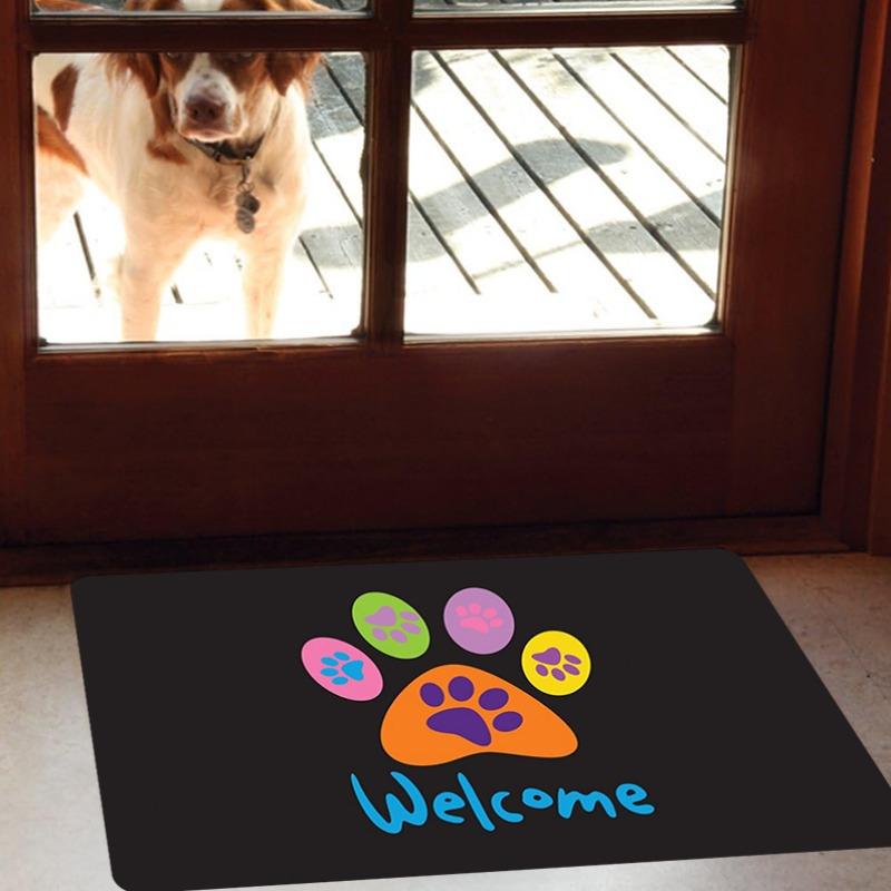 3D Animal Dog Mats Non Slip Doormat for Bedroom Kitchen Living Room Entrance Cute Mini Yorkshire Bath Carpet Home Decoration