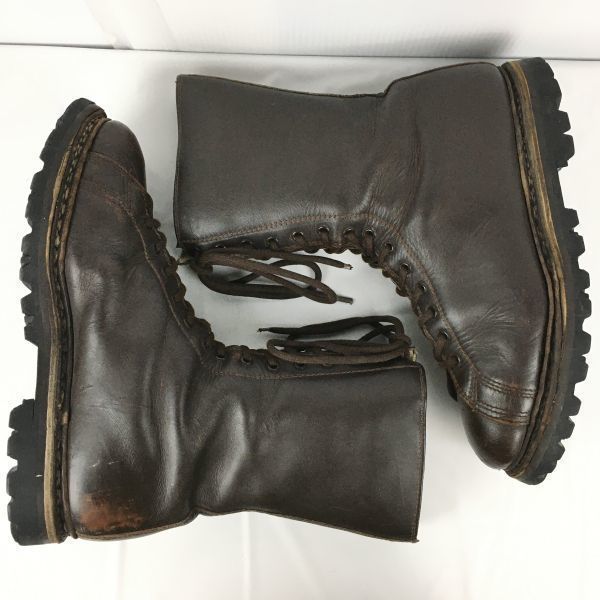 Pre-1980s Europe Vintage Military STAR GOMMER Combat Officer Boots Size 41 (Approx. 25.526.0cm) Brown Men's(USED)