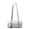 Simple oil wax leather portable cylinder bag niche design casual versatile shoulder pillow bag women
