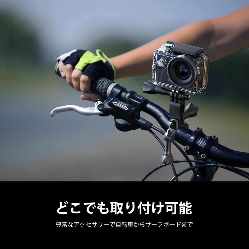 Dragon Touch Action Camera 4K30FPS 20MP Underwater Camera 30m Waterproof Lens Video Action Cam Batteries Image Stabilization 4x Zoom Remote Control