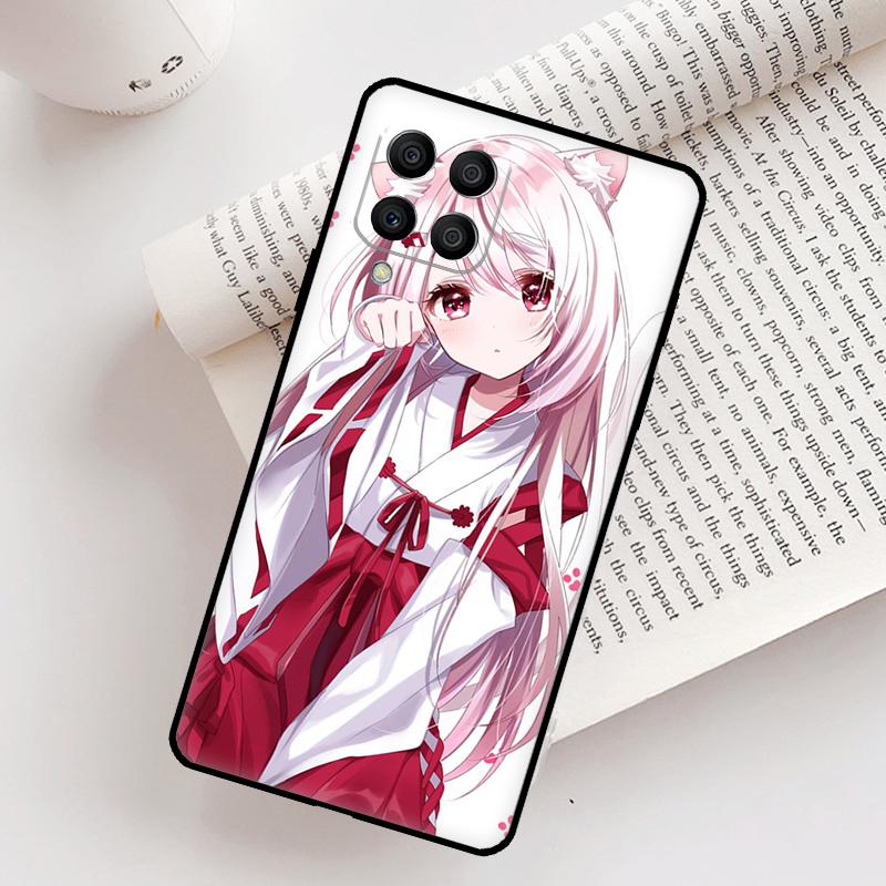 Anime Cat Girl Case For Samsung Galaxy M21 M31 M13 M33 M53 M15 M35 M55 M16 M36 M56 M12 M32 M52 M14 M34 M54