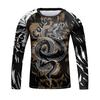 Breathable Elastic 3D Printed Casual Men's Round-neck T-shirt Urban Street Fashion Long Sleeves Men's Top Daily Casual