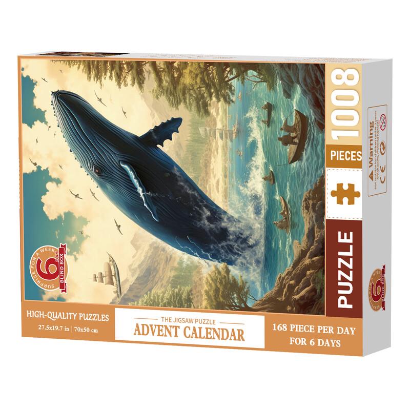 

Chengchen Creative Blue Whale Irregular Jigsaw Puzzle