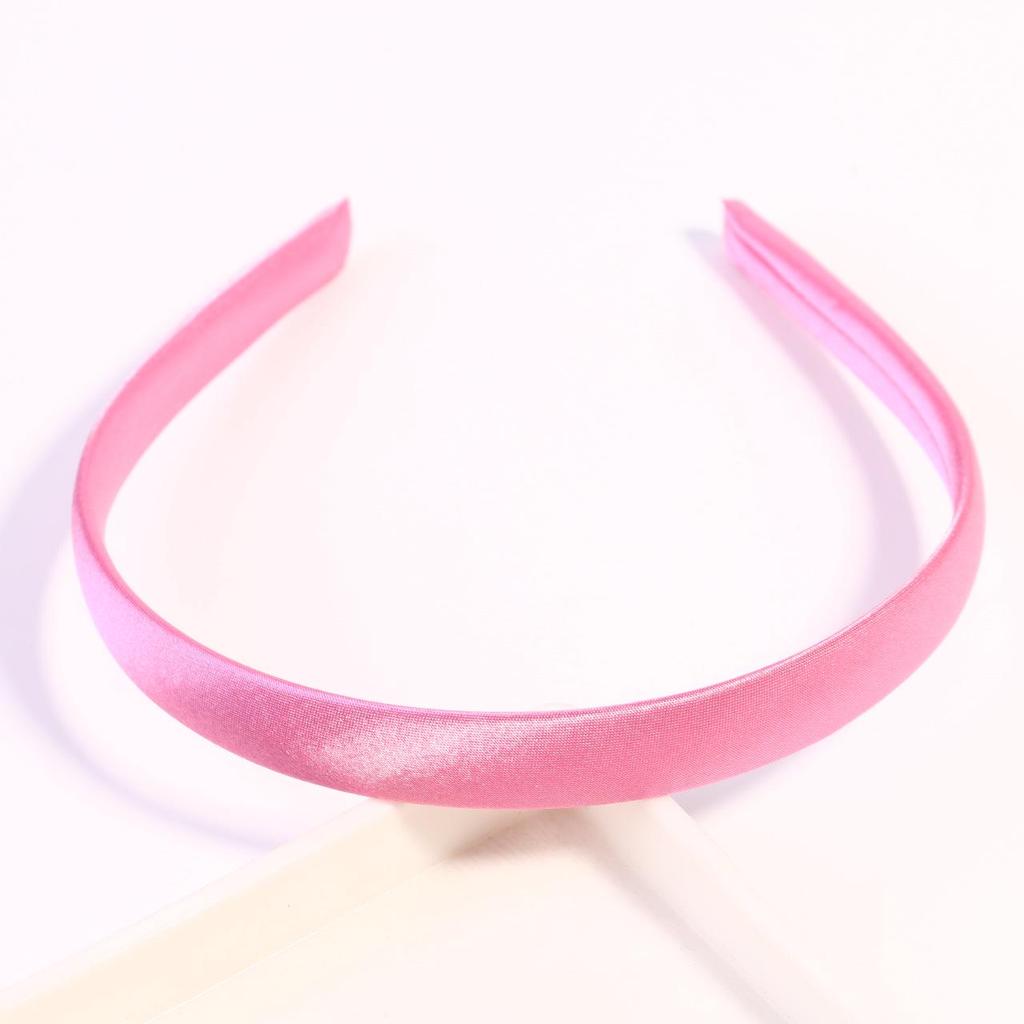 1.5CM Candy Color Satin-Fabric Wrapped Plastic Headband - DIY Hair Accessory