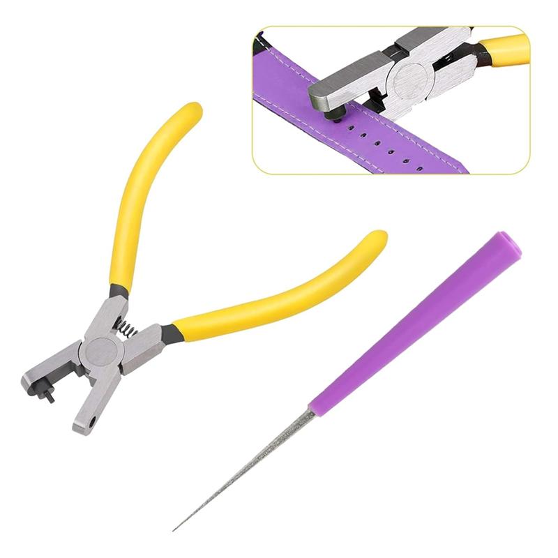 

Good-2Pcs Watch Band Leather Hole Punch Plier,2.0Mm Belt Hole Puncher For Leather Belt Punch Tool,For DIY Craft Shoe Fabric