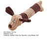 Plush Animal Dog Toy Interactive Squeaky Chew Toy Soft Stuffed Long Cow Elephant Tug-of-War Toy for Teething Boredom Relief