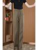 Specht Banane Damen High-Waist Schmal/Weitbein Herbsthose - Vielseitige, fließende Freizeit-Sweathose für Herbst/Winter