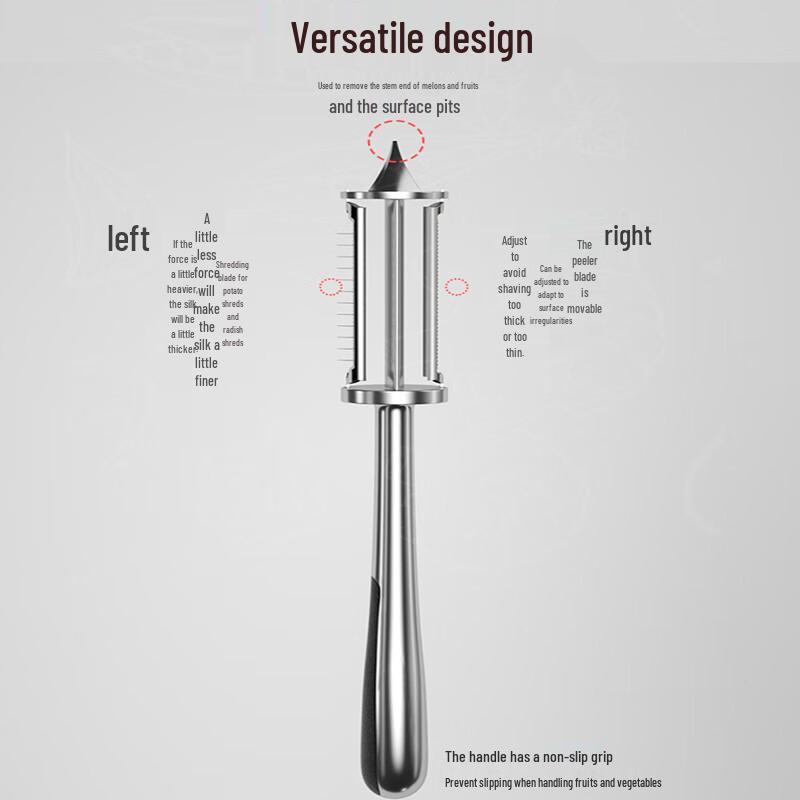 Homeglen Stainless Steel Multi-functional Peeler