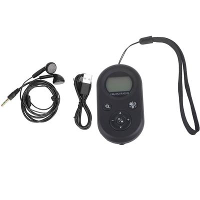 AM FM Mini Radio DC5V 76‑108MHz FM 520 522‑1710KHz AM Backlight Portable Radio with Earphone for