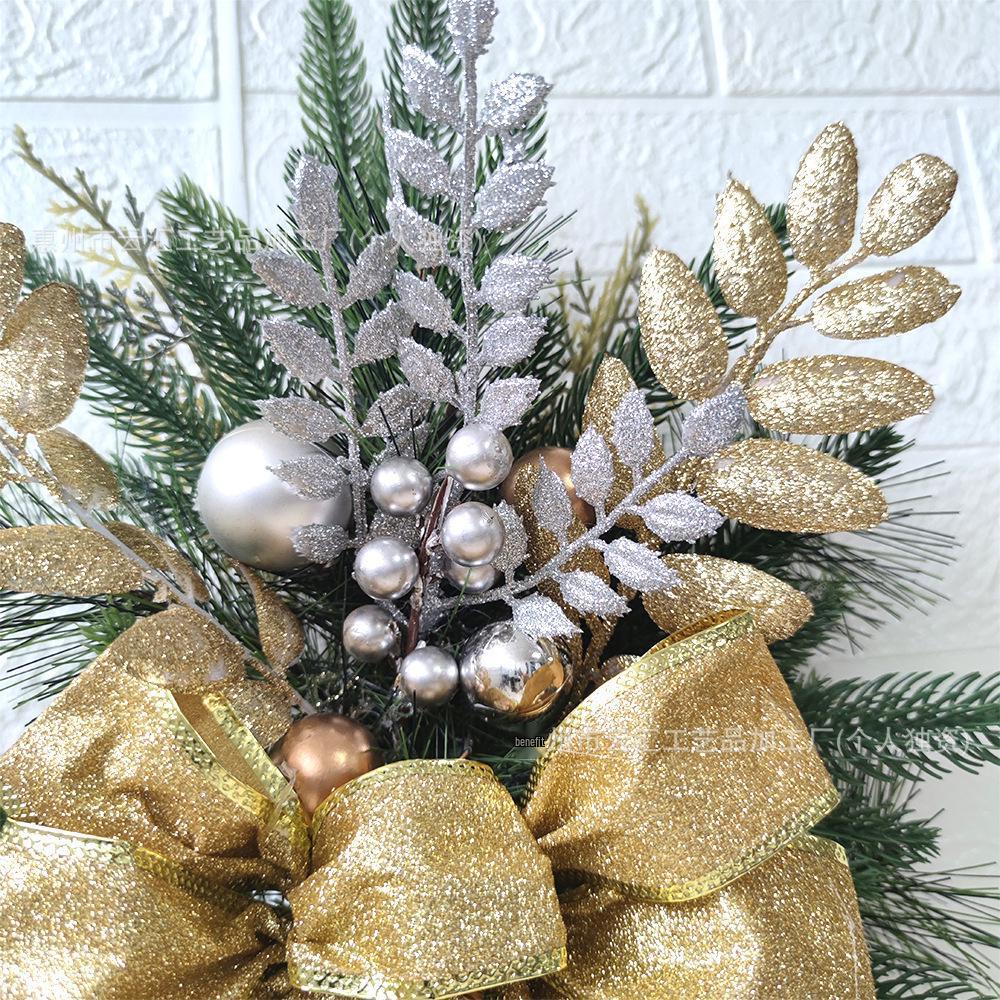 Yunhui Christmas Stair and Door Hanging Wreath - Festive Mantle and Staircase Decoration with Simulated Flowers