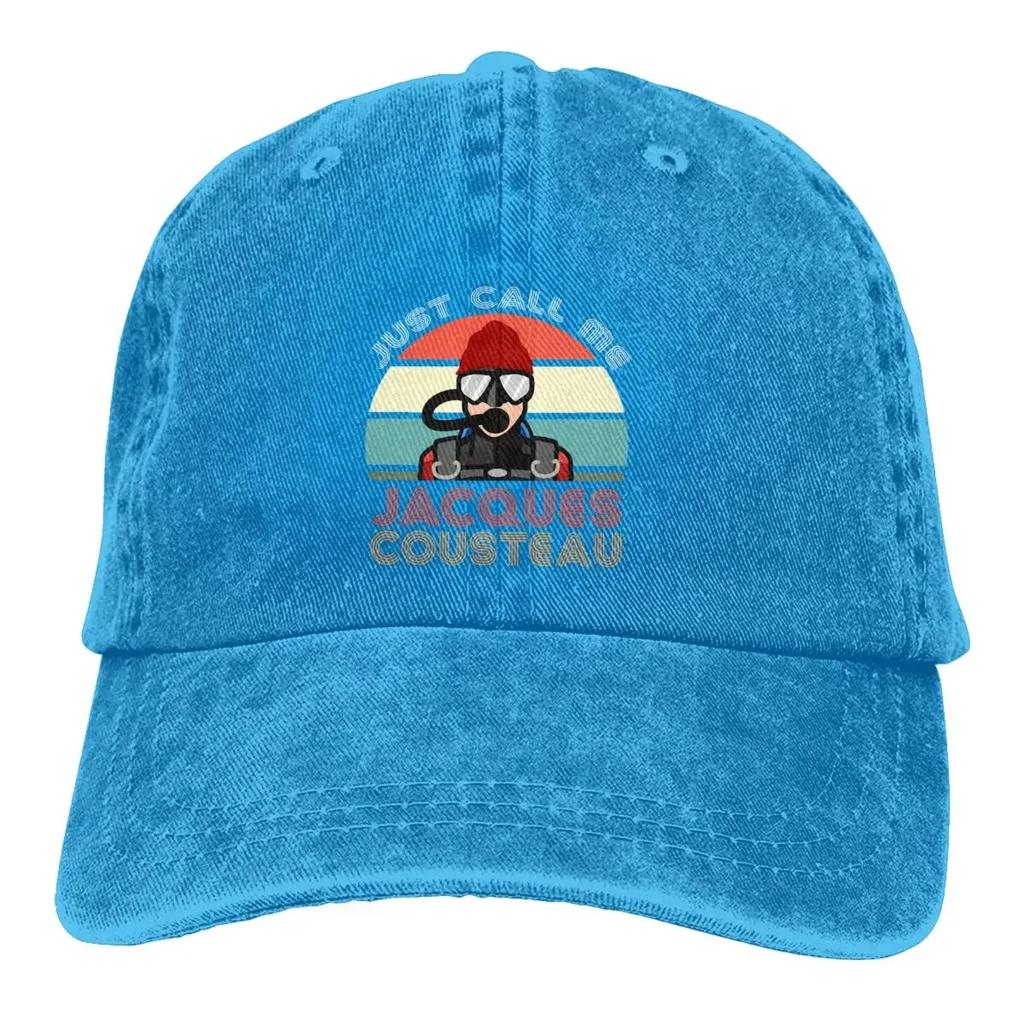 Dive Scuba Diving Hat Peaked Men Women's Cowboy Cap Jacques Cousteau Baseball Caps Personalized Visor Protect Hats
