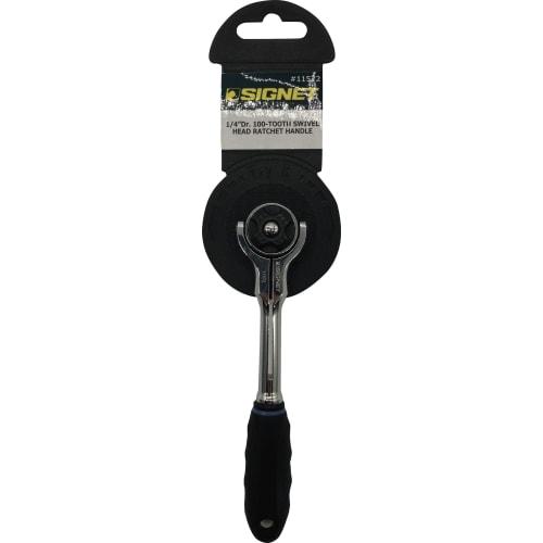 SIGNET 11572 1/4" DR 100-Gear Swivel Ratchet Handle
