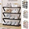 Z-Shaped Shoe Stand Plastic Shoe Storage Rack Multifunctional Doorway Shoe Rack  Dormitory
