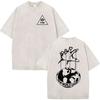 Forward Observations Group T-shirt Lavata Vintage Scheletro Uomo Gotico Oversize Girocollo Manica Corta T-shirt Y2k Streetwear