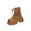 Thick-soled Martin boots women's new spring and autumn retro casual short locomotive boots versatile single boots