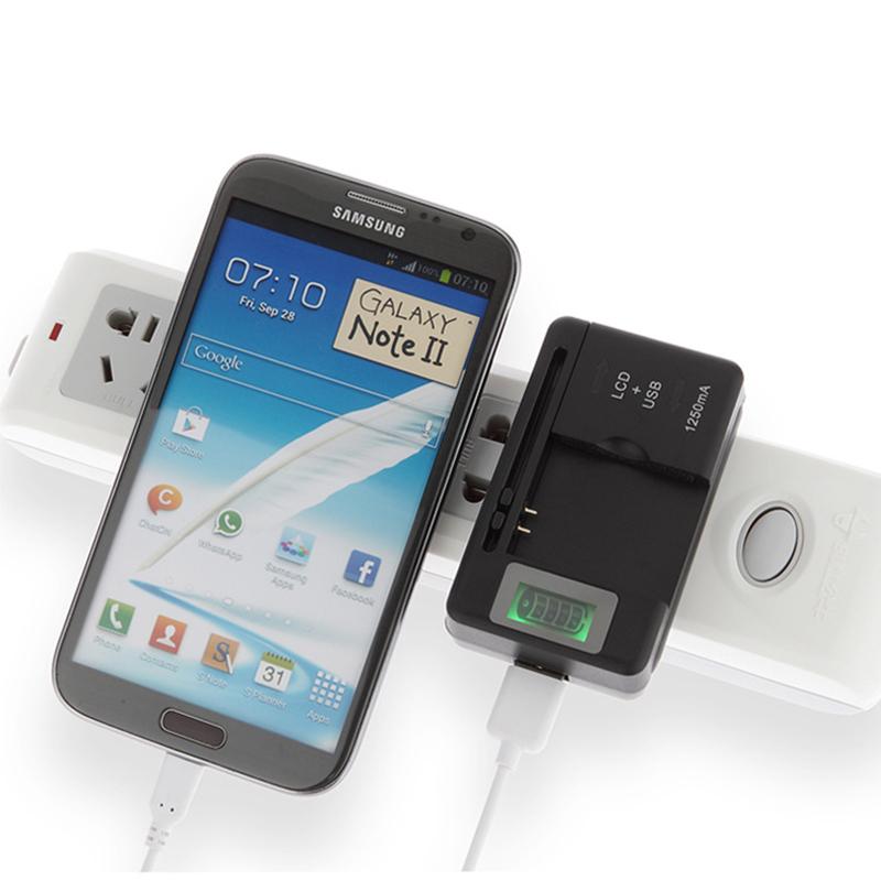 VAORLO Mobiilne akulaadija Universaalne LCD indikaatorekraan USB-porti mobiiltelefoni laadijad Aku laadimine EL USA UK PISTIK