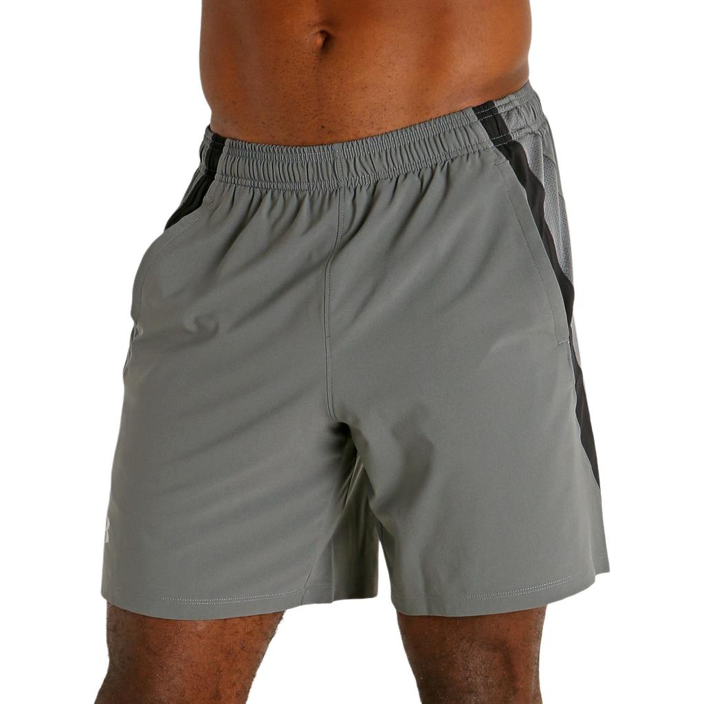 Under Armour Solid Color Lace-Up Casual Shorts Men Shorts Gray 1326572-012