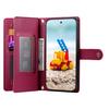 DF-011 For Google Pixel 9 Pro XL Leather Case Zipper Wallet Stand Crossbody Phone Cover