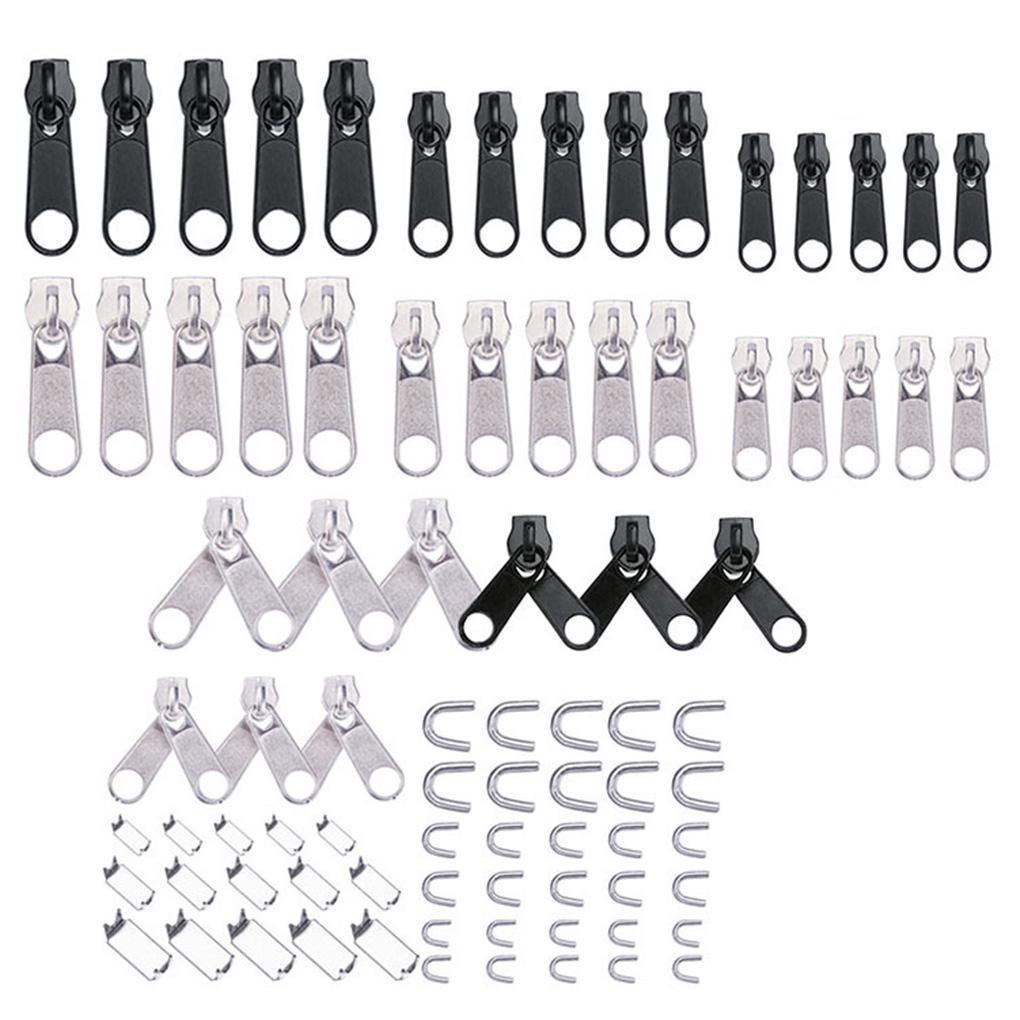 

84 шт./пакет набор для ремонта молнии бегунок молнии спасательный универсальный молния одежда сумка палатка ремонт плоскогубцы швейный инструмент