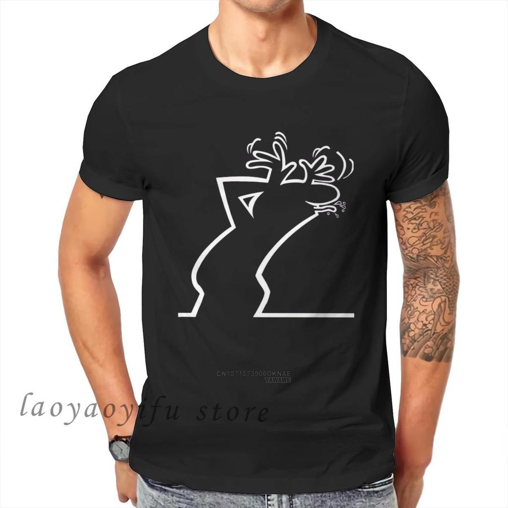 La Linea Bilder Foto Upload TShirt Funny Creative Graphic Tshirts Men Summer XS4XL Tops Casual Crewneck Shirts Ropa Hombre
