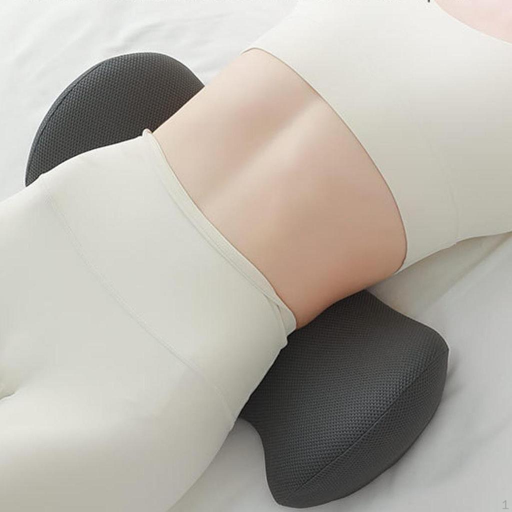 Almofada de Apoio Lombar para Cama Almofada para as Costas, Almofada Cilíndrica, Lavável, Inferior do Carro