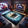 1PC Custom Name Royal Majesty Crown Theme Floor Mat Ideal for Living Room, Game Rooms, Office, Bedroom,Floor Mat Playful Design