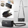 Retro Crossbody Zipper Purse Case for IPhone 17 Air 16 15 14 13 12 11 Pro Max XR XS PU Leather Vintage Card Slots Wallet Cover