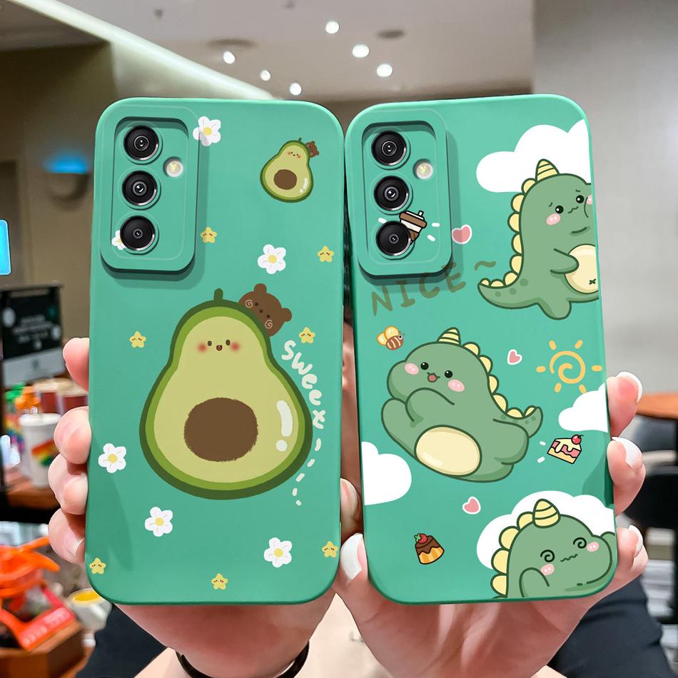 Cute Case For Samsung Galaxy A15 Funny Full Protection Soft Liquid Silicone Anti Choc Phone Cover For Samsung A15 A 15 Fundas