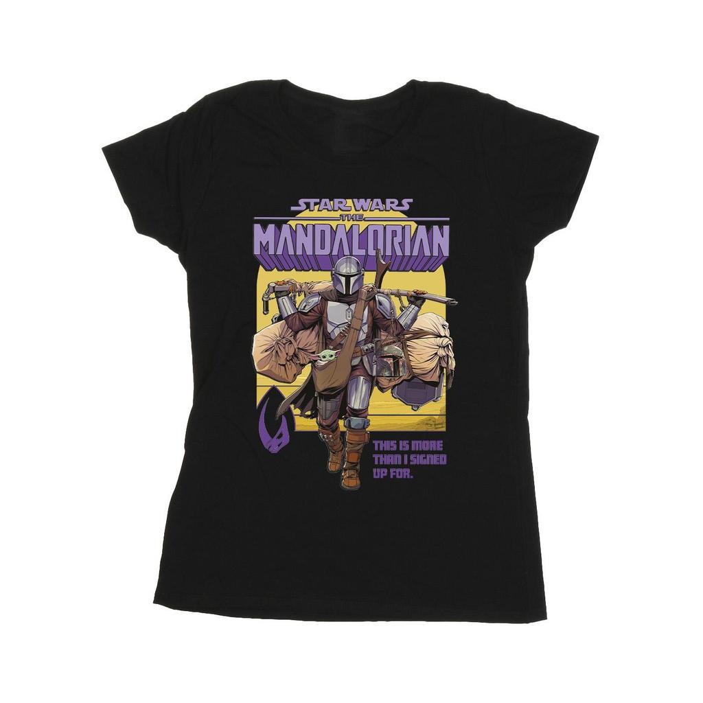 Star Wars Womens/Ladies The Mandalorian More Than I Signed Up For Cotton T-Shirt