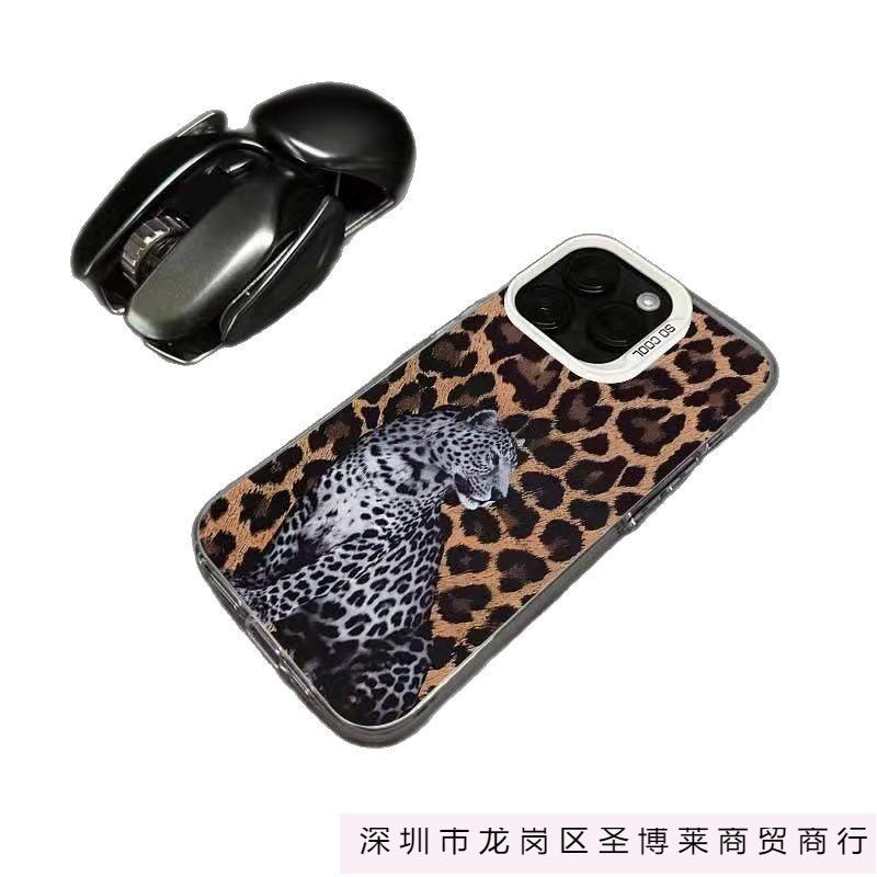 The new leopard print is suitable for iphone16 mobile phone case Apple 15promax/14 personality 13pro12 Europe and America 11xr.
