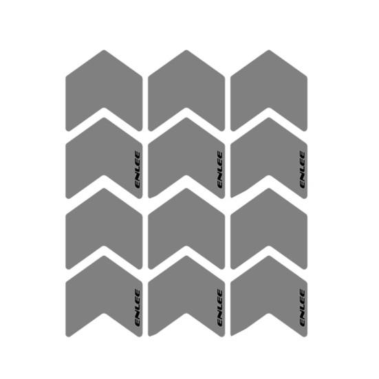 

12 шт./компл. Светоотражающие наклейки для велосипеда Универсальные Сверхяркие Водонепроницаемые Светоотражающая пленка для велосипедного колеса Ночное Предупреждение о безопасности для улицы Sets