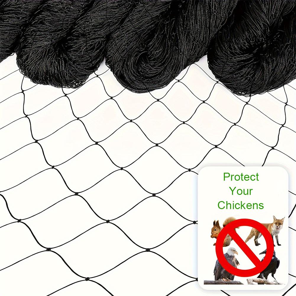 25x50 FT Heavy-Duty Nylon Bird Netting UV Resistant Hawk Protective Net For Chicken Coop Fruit Tree Against Birds Deer Squirrels