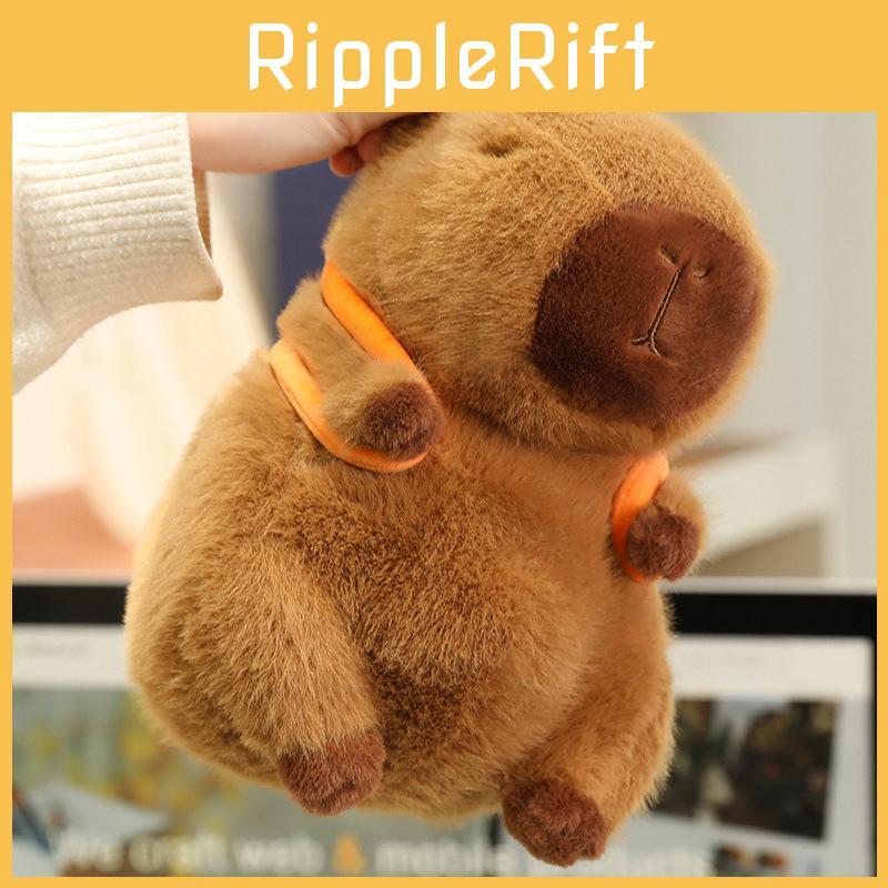 Adorable Capybara Plush Toy Soft Backpack Style Water Pig Cuddly Doll Gift For Friends