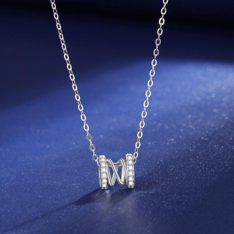 Small waist necklace Women's niche light luxury personality high sense inlaid spring Small waist pendant