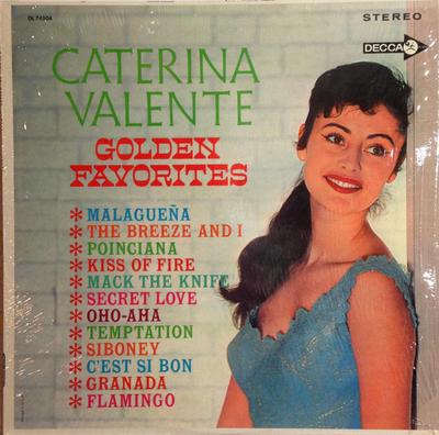 Disque vinyle CATERINA VALENTE Golden Favorites DL74504 Decca 1964 US Latin Occasion