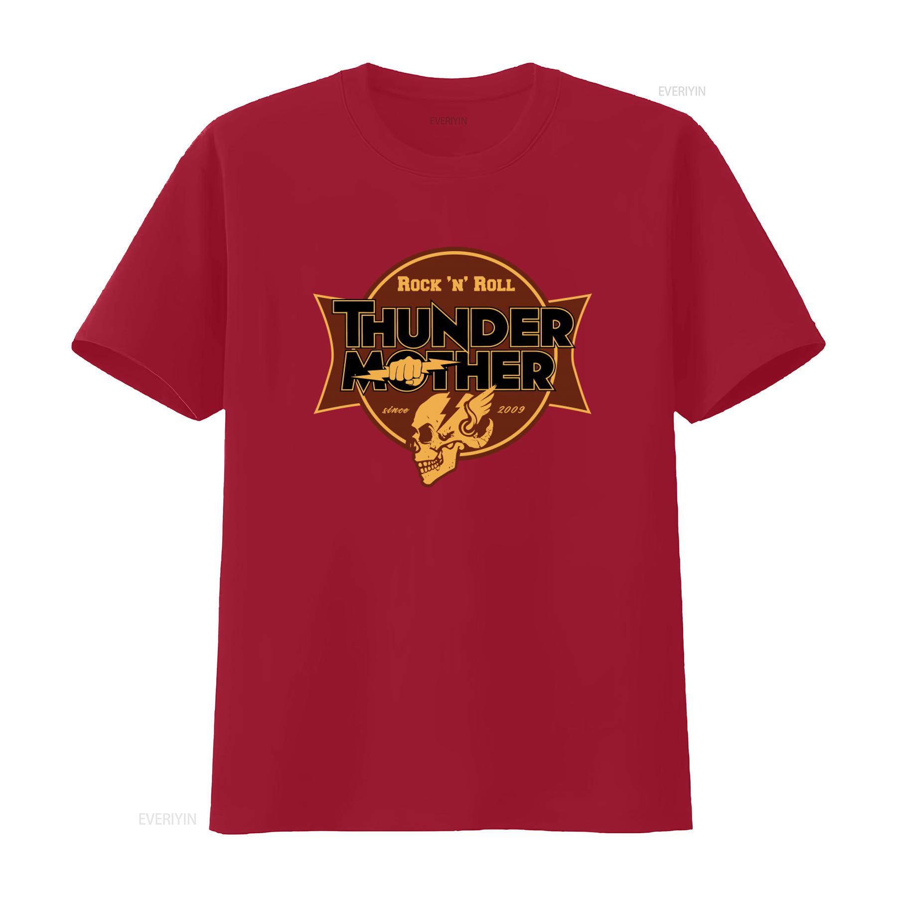 Thundermother Группа Рок н Ролл Футболка Черная Все Размеры S 5XL с Смелым Дизайном Череп Молния винтажная Стиранная Удобная S