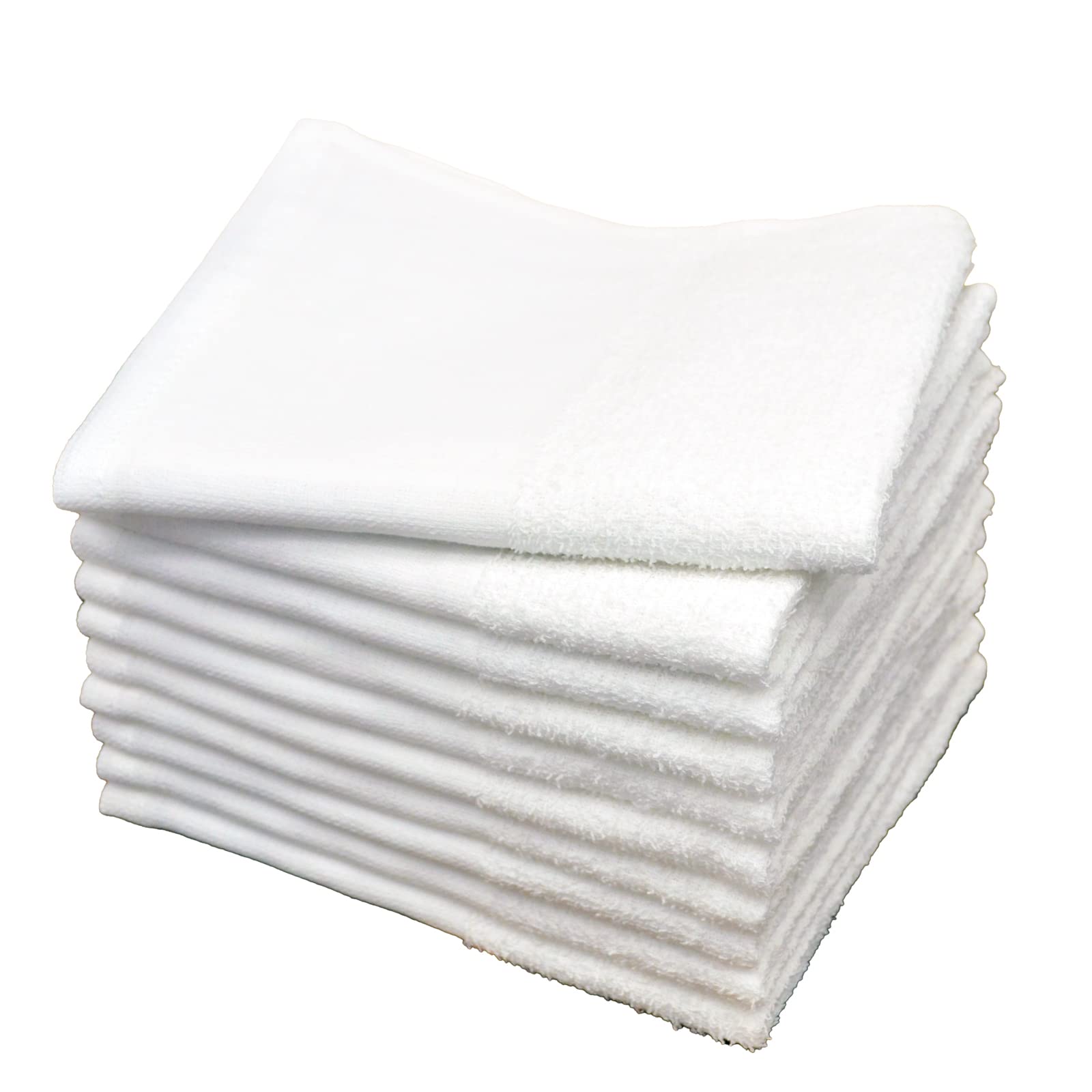 

Белое лицо 160 Удлиненный размер для универсального полотенца для лица, умывания, горячего источника [19 дюймов], 10 штук, Момме, Впитывающее, Быстросохнущее, Тонкое, белый