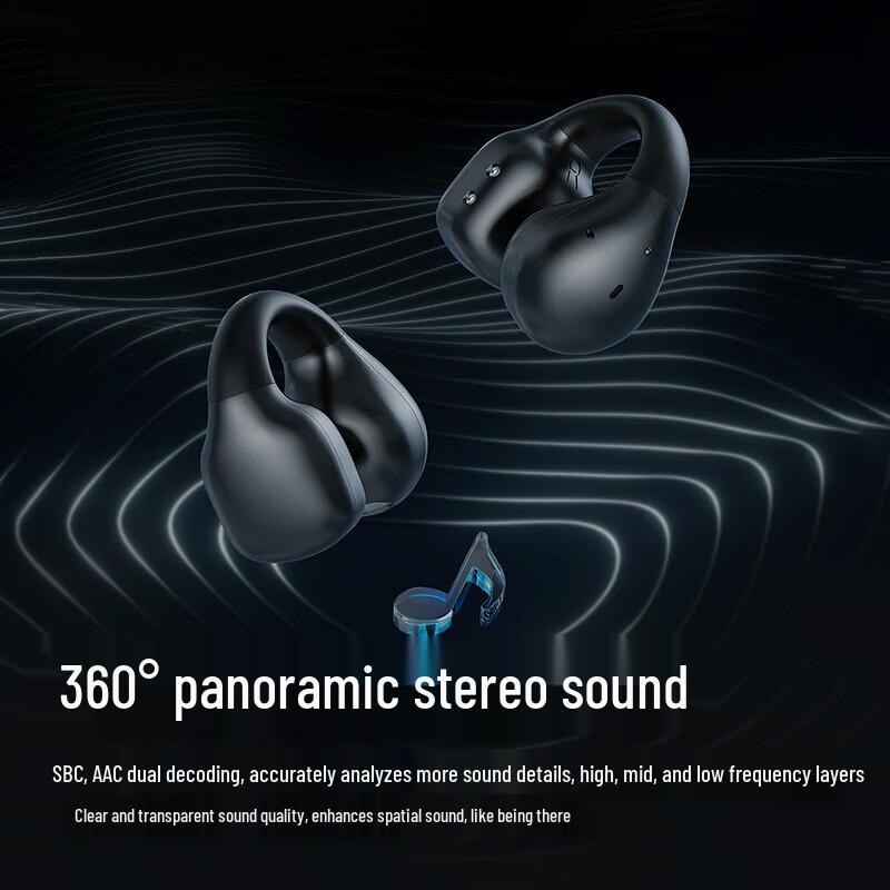 Lanston Bone Conduction Open-Ear Clip True Wireless Earbuds
