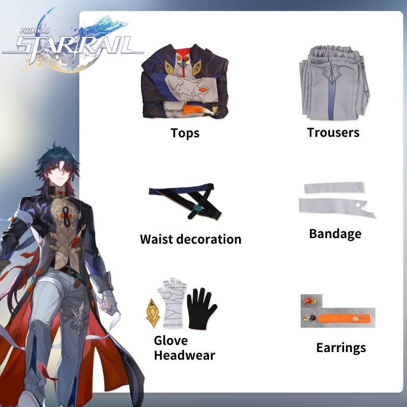 

Комплект костюма для косплея Rail Blade Honkaistar, наряд для вечеринки на Хэллоуин, реквизит, подарок для фанатов M