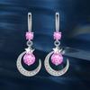 Drop Earrings Moon and Star Charm Earrings Girl Accessories Fashion Females Ear Jewelry Suitable for Party Daily Wear
