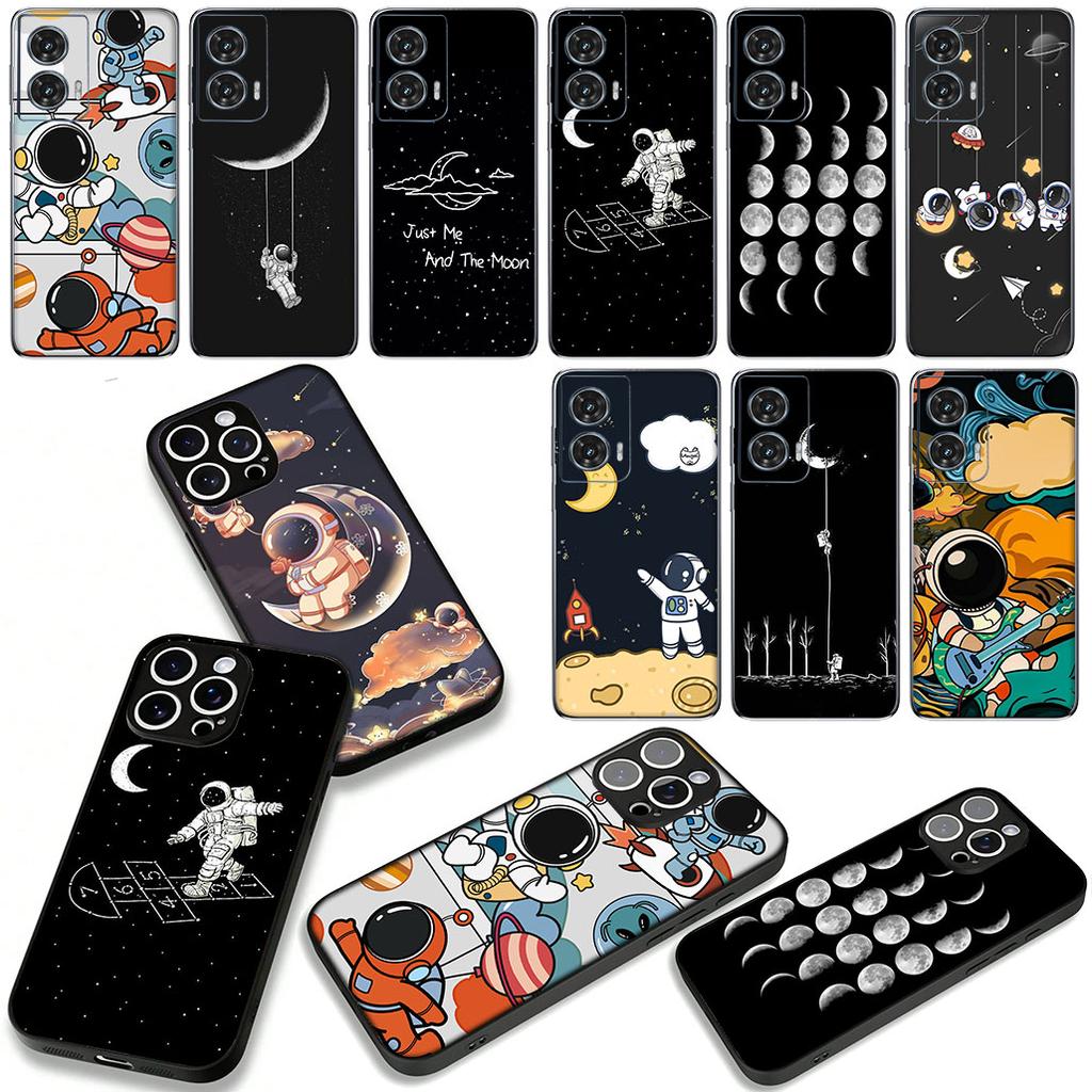 Creative Design Art Astronaut Moon Phone Cover Case for Huawei P30 P20 Mate 20 Lite Pro Y7 Y6P Y7A 2019 Nova 5T 3I Casing