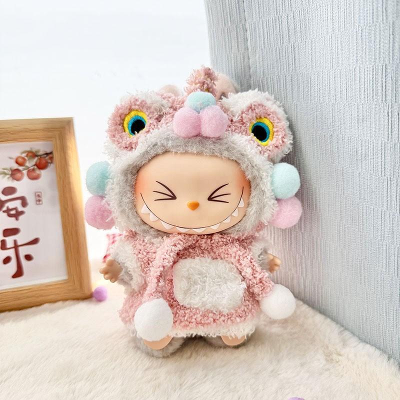 Labubu Doll Clothes Fashion Animal Set for Labubu Idol V1 V2 Dolls Clothing Accessories 15/17cm Plush Doll Universal