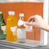 2pcs Refrigerator Storage Partition Board Retractable Plastic Divider Storage Splint Kitchen Bottle Can Shelf Organizer