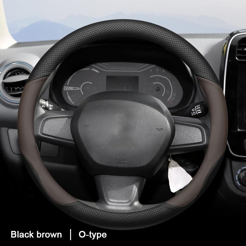 Car Auto Steering Wheel Cover Wrap For Renault Koleos Kadjar K-ZE Captur Braid On Steering-wheel Holder Protector
