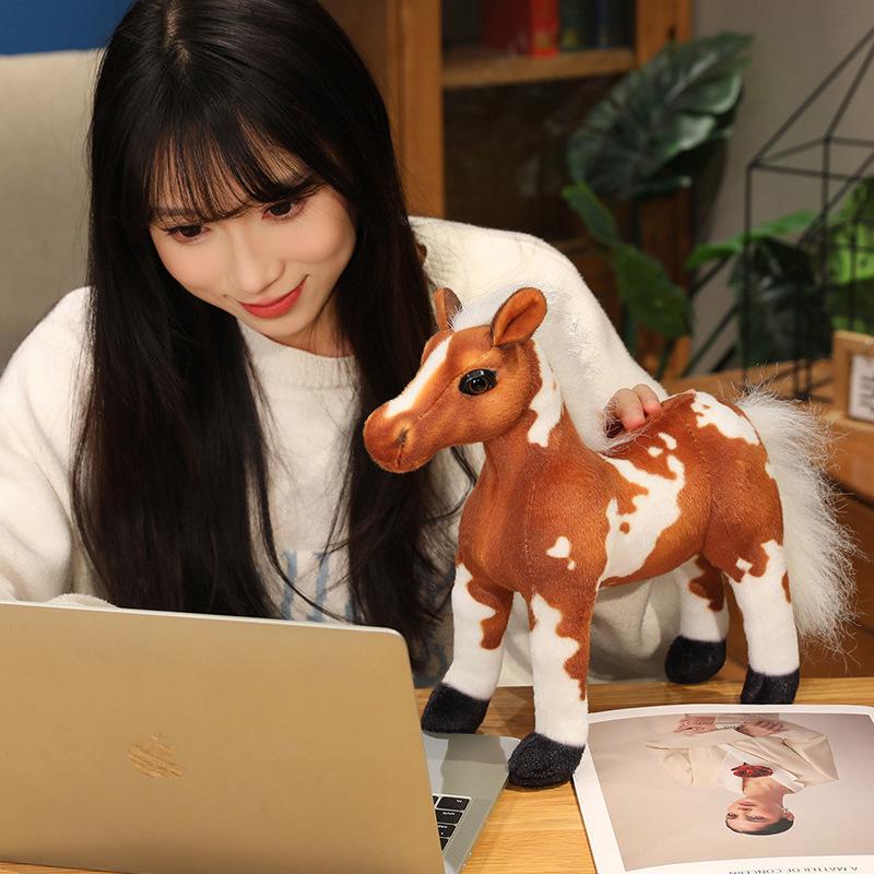 Festival Pony Plush Horse Mascot Doll: Children's Birthday Gift & Decoration