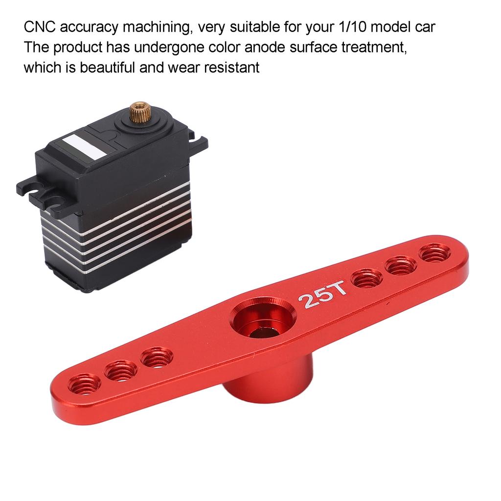 3Pcs 25T Aluminum Alloy RC S vo Arm Horn   Type for 1Celsius10 Remote Control Car Upgrade Part